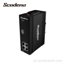 Switch Scodeno Din-Rail Single Mode Fiber 5ports
